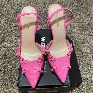 Pink Fashion Nova Heels Size 6.5 Women’s - Never Worn